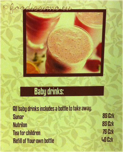 Baby drinks 