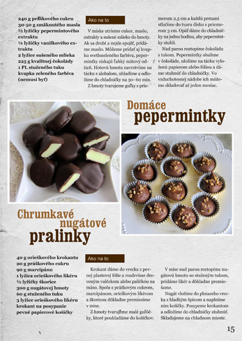 Strana 15 - Domáce pepermintky a Chrumkavé nugátové pralinky