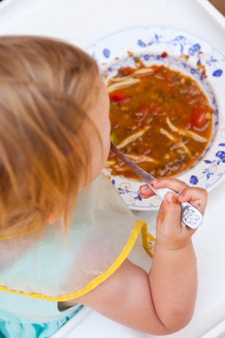 Dôkazom je, že si na polievke vie pochutiť aj naša najmenšia v rodine
