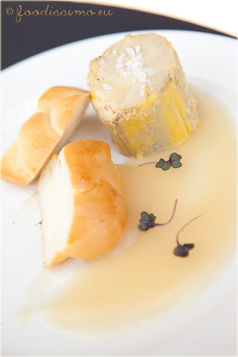 Foie gras na hruškovom pyré z New York Café